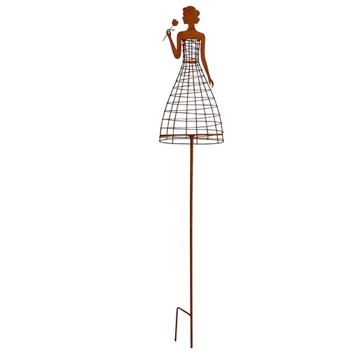 Metal lady trellis garden - metal,