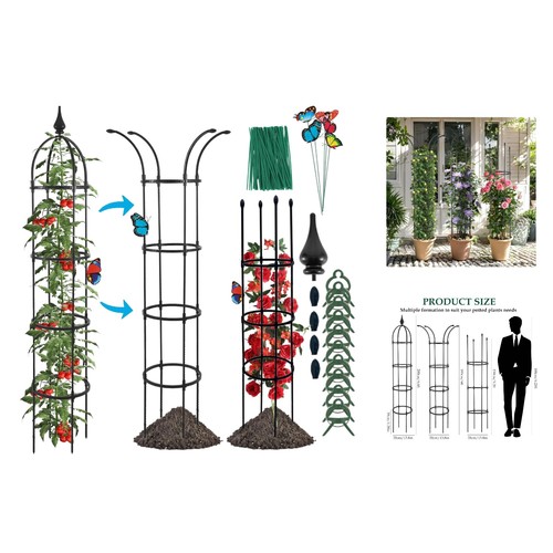 6ft tall rustproof - 6.6ft, obelisk